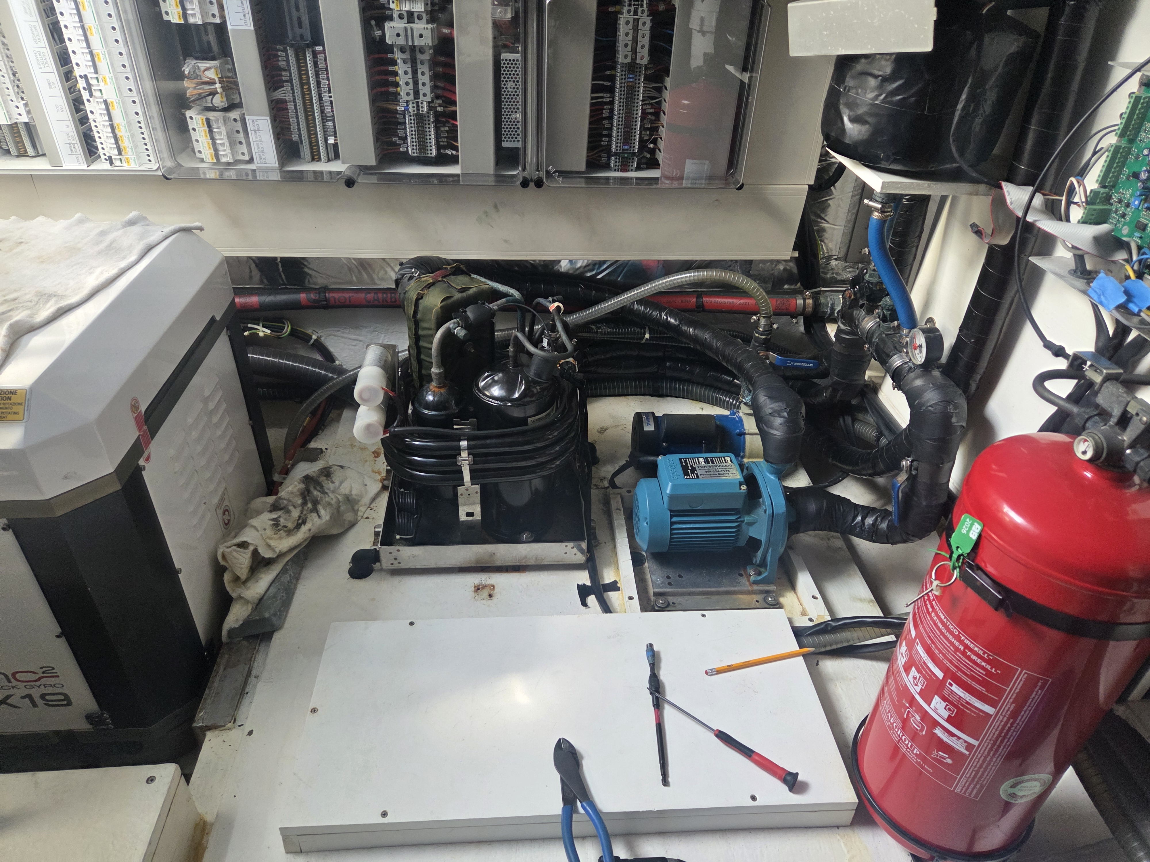 Before: old chiller system